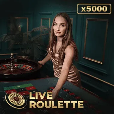 Live Roulette x5000 in the Harry Casino lobby